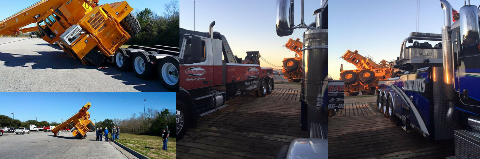 collage of Crane Towing Services